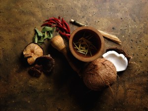 Kerala's cuisine boasts of staples such as coconut and fresh aromatic spices such as peppercorn, cardamom and cinnamon.