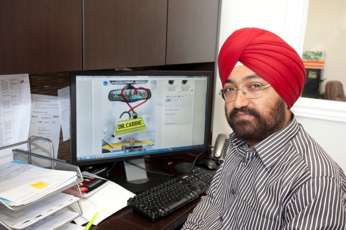 Dr. Balvinder Singh, an pediatrician from India has come to the realization that in real life, unlike the reel one, courage and strength of character are the real currency for an immigrant. Photo by Bryon Johnson